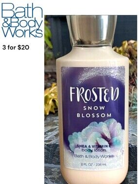 Bath & Body Works Frosted Snow Blossom Shea& Vitamin E Body Lotion